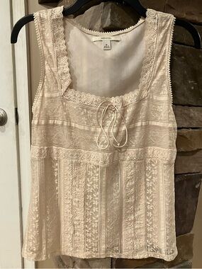 Merona lace tank top M